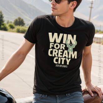 NBA Playoffs 2025 Milwaukee Bucks Win For Cream City T-Shirt - Support Your Team