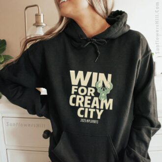 NBA Playoffs 2025 Milwaukee Bucks Win For Cream City T-Shirt - Support Your Team