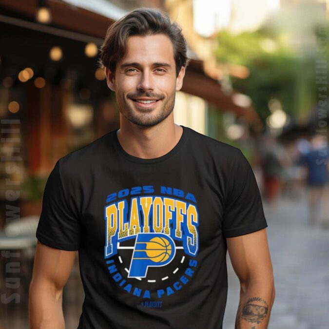 NBA Playoffs 2025 Official Indiana Pacers T-Shirt - Exclusive Design for Fans