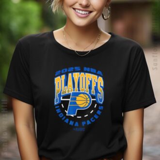 NBA Playoffs 2025 Official Indiana Pacers T-Shirt - Exclusive Design for Fans