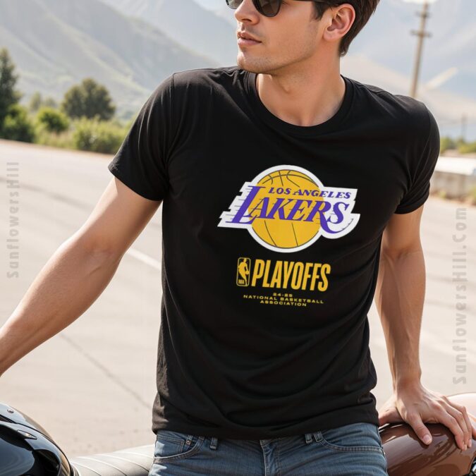 Shop Los Angeles Lakers 2025 NBA Playoffs Alley Oop Shirt - Perfect Gift for Fans