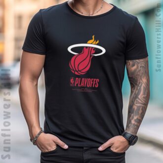 Shop Miami Heat NBA Playoffs 2025 Logo Shirt - Limited Edition for Playoff Season