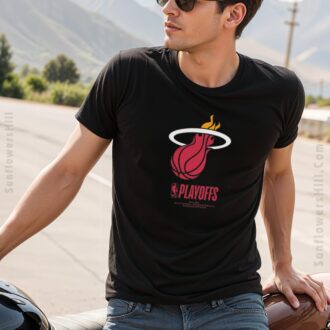 Shop Miami Heat NBA Playoffs 2025 Logo Shirt - Limited Edition for Playoff Season