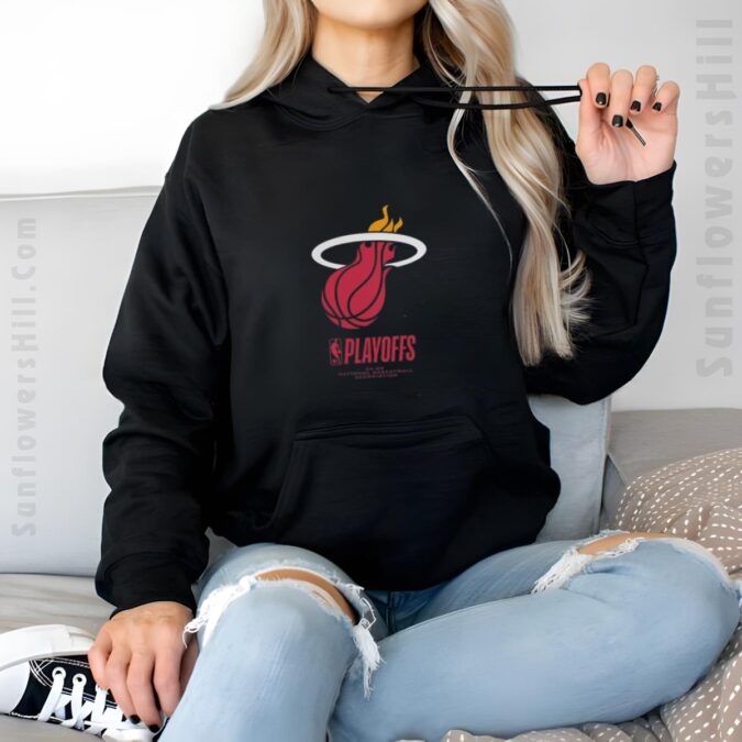 Shop Miami Heat NBA Playoffs 2025 Logo Shirt - Limited Edition for Playoff Season