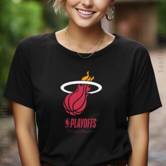 Shop Miami Heat NBA Playoffs 2025 Logo Shirt - Limited Edition for Playoff Season