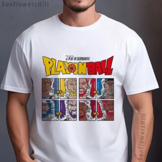 2025 NBA Play-In Tournament Shirt - Dragon Ball Matchup Graphic Tee for Game Day Wear