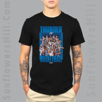 2025 Oklahoma City Thunder Basketball T-Shirt - Bold Graphic Design for NBA Fans