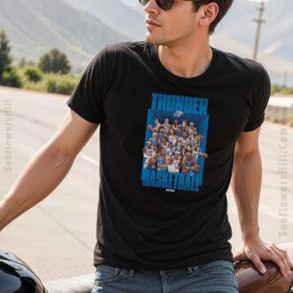 2025 Oklahoma City Thunder Basketball T-Shirt - Bold Graphic Design for NBA Fans