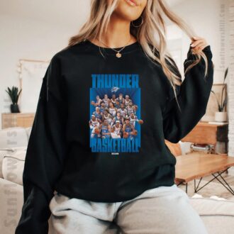 2025 Oklahoma City Thunder Basketball T-Shirt - Bold Graphic Design for NBA Fans