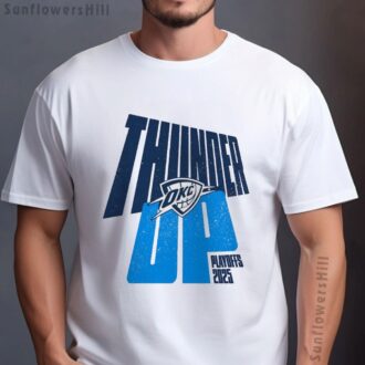 Buy Thunder Up Oklahoma City Thunder Shirt - 2025 NBA Playoffs Unisex Tee for Men and Women
