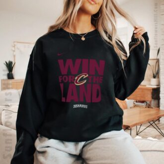 Cleveland Cavaliers Win For The Land Shirt - Official 2025 NBA Playoff Gear for True Fans