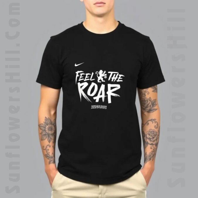 NBA Playoffs 2025 Sacramento Kings T-Shirt - Feel the Roar Official Fan Apparel