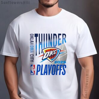 OKC Thunder 2025 Playoffs Vintage T-Shirt - Perfect Gift for NBA Fans