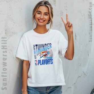 OKC Thunder 2025 Playoffs Vintage T-Shirt - Perfect Gift for NBA Fans
