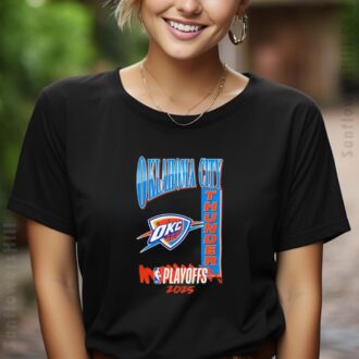 Shop Oklahoma City Thunder 2025 NBA Playoffs Shirt - Perfect Gift for Thunder Fans