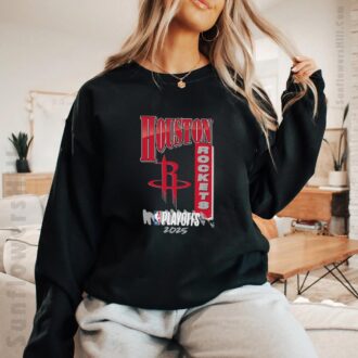 Youth Houston Rockets Unisex T-Shirt 2025 - Official NBA Playoffs Gear for Boys & Girls