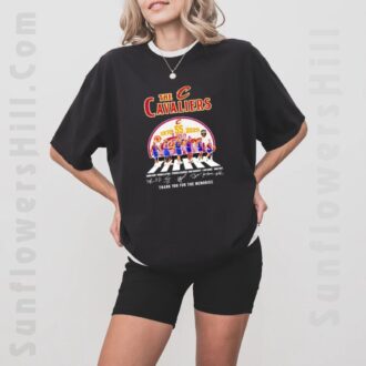 Cleveland Cavaliers 55th Anniversary T-Shirt with 1970 - 2025 Signatures Tribute