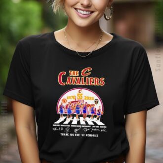 Cleveland Cavaliers 55th Anniversary T-Shirt with 1970 - 2025 Signatures Tribute