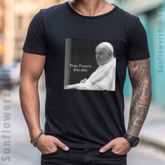 Commemorative Pope Francis Shirt - Honoring the Life of Jorge Mario Bergoglio (1936-2025)