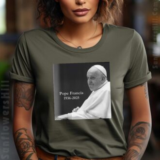 Commemorative Pope Francis Shirt - Honoring the Life of Jorge Mario Bergoglio (1936-2025)