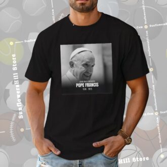Pope Francis Death Tribute Shirt, RIP Jorge Mario Bergoglio Catholic Faith Unisex T-Shirt