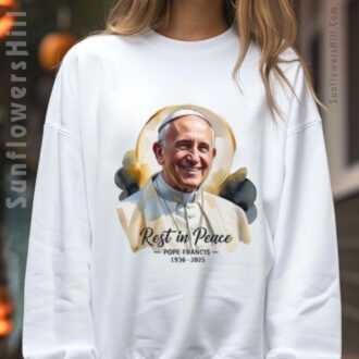 Pope Francis Memorial T-shirt, Rest In Peace 1936-2025 Catholic Tribute Shirt