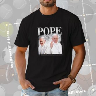 Rest In Peace Portrait of Pope Francis Shirt, Religious Tribute Apparel