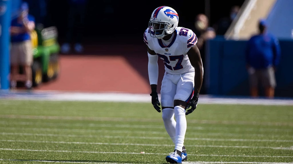 Tre'Davious White wearing his Buffalo Bills jersey, number 27 (Pic 2)