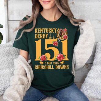 Funny Kentucky Derby 151st T-Shirt, Talk Derby to Me Party Gift for Horse Racing Lovers