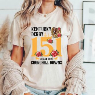 Funny Kentucky Derby 151st T-Shirt, Talk Derby to Me Party Gift for Horse Racing Lovers