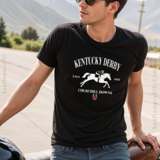 Funny Horse Racing Churchill Downs Kentucky Derby T-Shirt for Race Day 2025