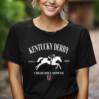 Funny Horse Racing Churchill Downs Kentucky Derby T-Shirt for Race Day 2025