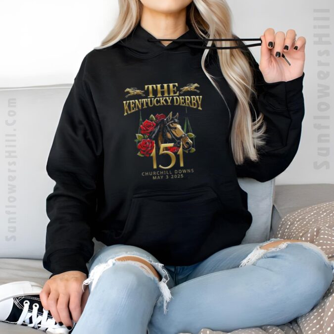 Vintage Horse Racing Kentucky Derby 151st T-Shirt, Fun Race Day Gift for Fans