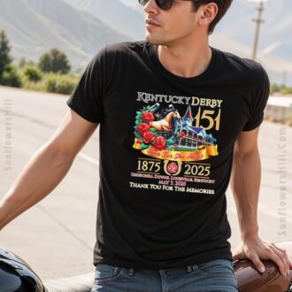 Vintage Kentucky Derby 151st Anniversary T-Shirt - 1845-2025 Race Day Shirt for Derby Fans
