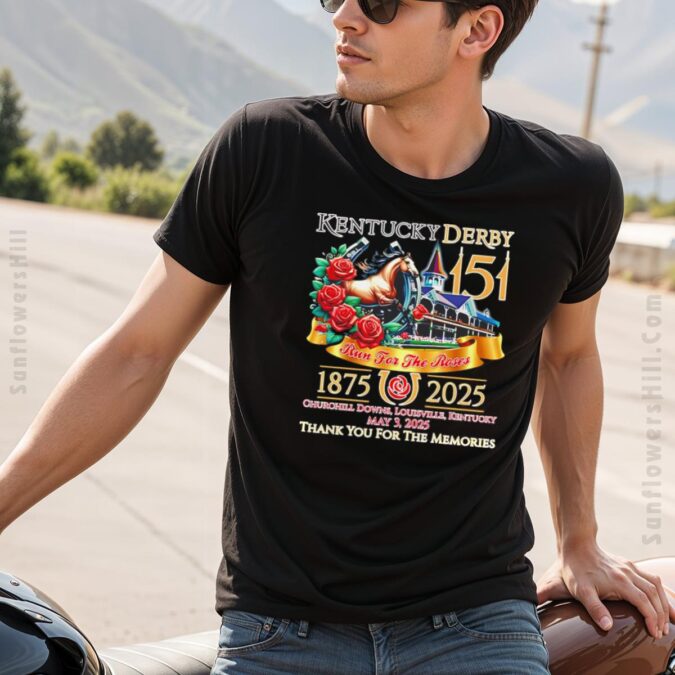 Vintage Kentucky Derby 151st Anniversary T-Shirt - 1845-2025 Race Day Shirt for Derby Fans