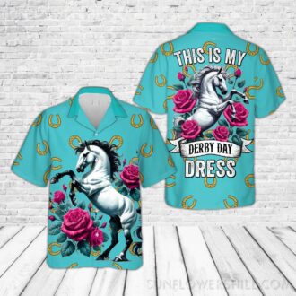 This Is My Derby Day Dress Hawaiian Shirt - Funny Kentucky Derby Button-Up for Men & Women