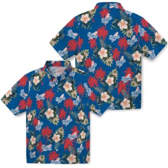 Buy LA Dodgers Blue Hawaiian Shirt - Palm Tree & Hibiscus Summer Fan Wear