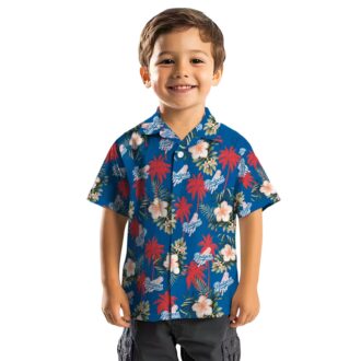 Buy LA Dodgers Blue Hawaiian Shirt - Palm Tree & Hibiscus Summer Fan Wear