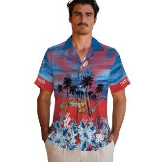 Custom Los Angeles Dodgers Tropical Canoe Hawaiian Shirt - MLB Summer Shirt for Dodgers Fans