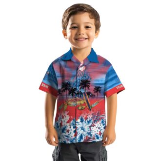 Custom Los Angeles Dodgers Tropical Canoe Hawaiian Shirt - MLB Summer Shirt for Dodgers Fans