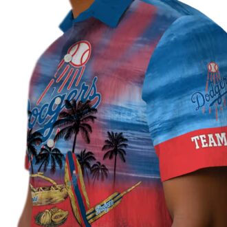 Custom Los Angeles Dodgers Tropical Canoe Hawaiian Shirt - MLB Summer Shirt for Dodgers Fans
