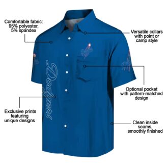 Dodgers Blue Hawaiian Shirt with Stuart Minion - MLB Vacation Apparel