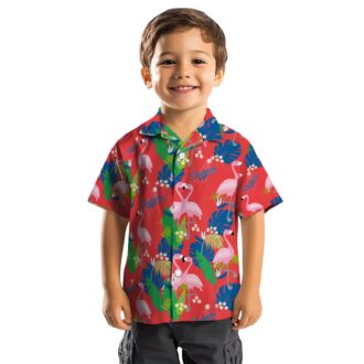 Dodgers Floral Flamingo Hawaiian Shirt - MLB Tropical Beach Shirt Gift for Fans