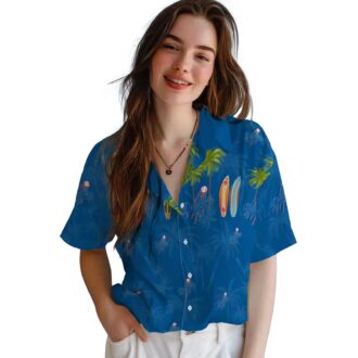 Dodgers Palm Tree Vacation Shirt - Official LA Team Hawaiian Summer Shirt