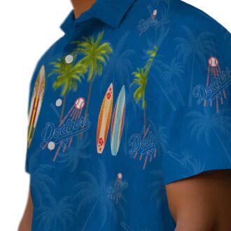 Dodgers Palm Tree Vacation Shirt - Official LA Team Hawaiian Summer Shirt