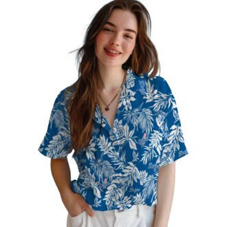 Dodgers Tropical Leaf Hawaiian Shirt - MLB Summer Beach Fan Apparel