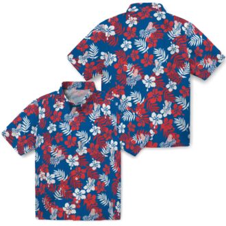 LA Dodgers Blue Hawaiian Shirt - Floral Print Aloha Shirt for Baseball Fans
