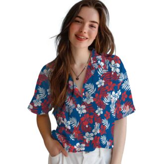 LA Dodgers Blue Hawaiian Shirt - Floral Print Aloha Shirt for Baseball Fans