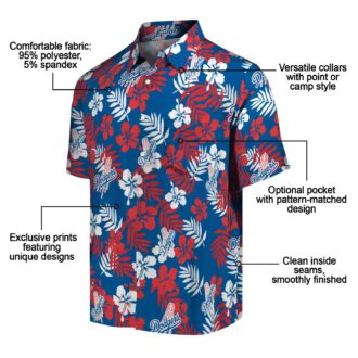 LA Dodgers Blue Hawaiian Shirt - Floral Print Aloha Shirt for Baseball Fans
