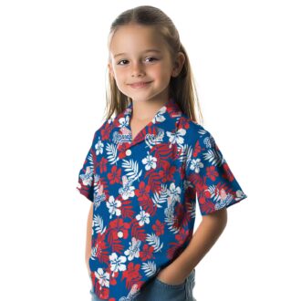 LA Dodgers Blue Hawaiian Shirt - Floral Print Aloha Shirt for Baseball Fans